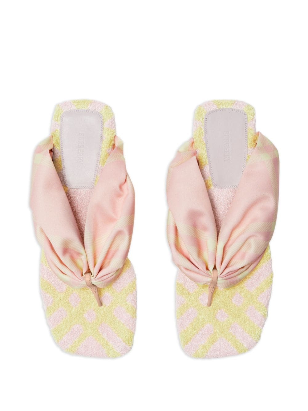 check open-toe flat sandals - 5