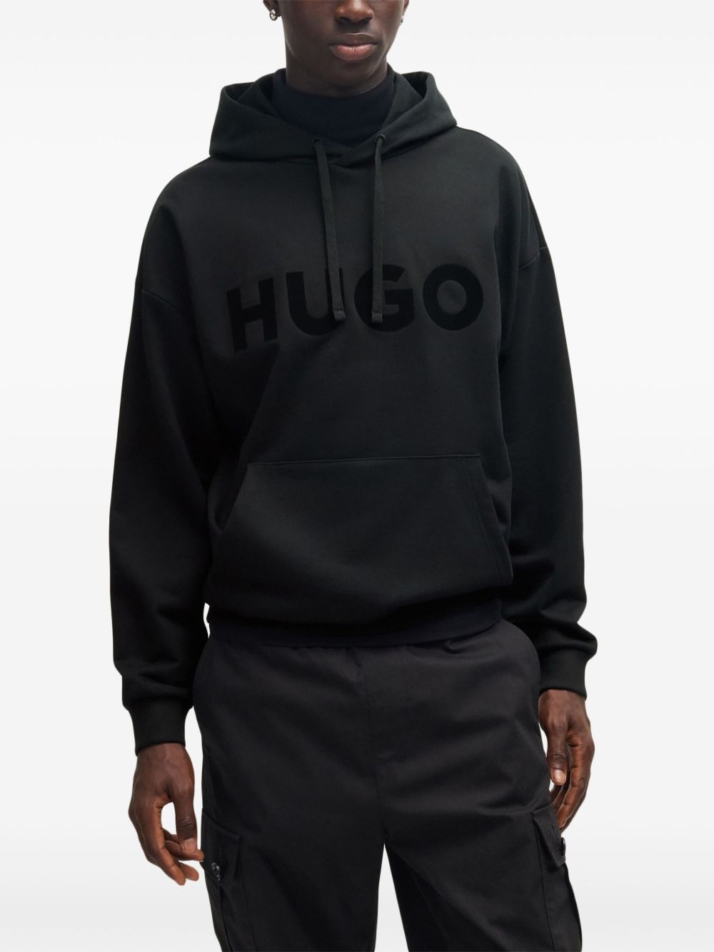 logo-print hoodie - 3