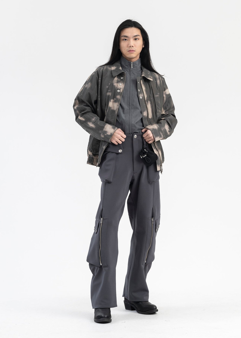 Omar Afridi SLATE CARDI KNIT TOTEM CARGO TROUSERS outlook