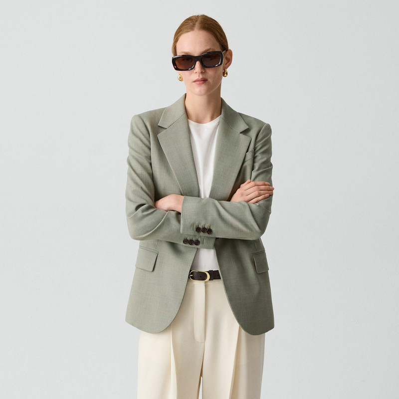 Lynnia Blazer in Wool Gabardine 2