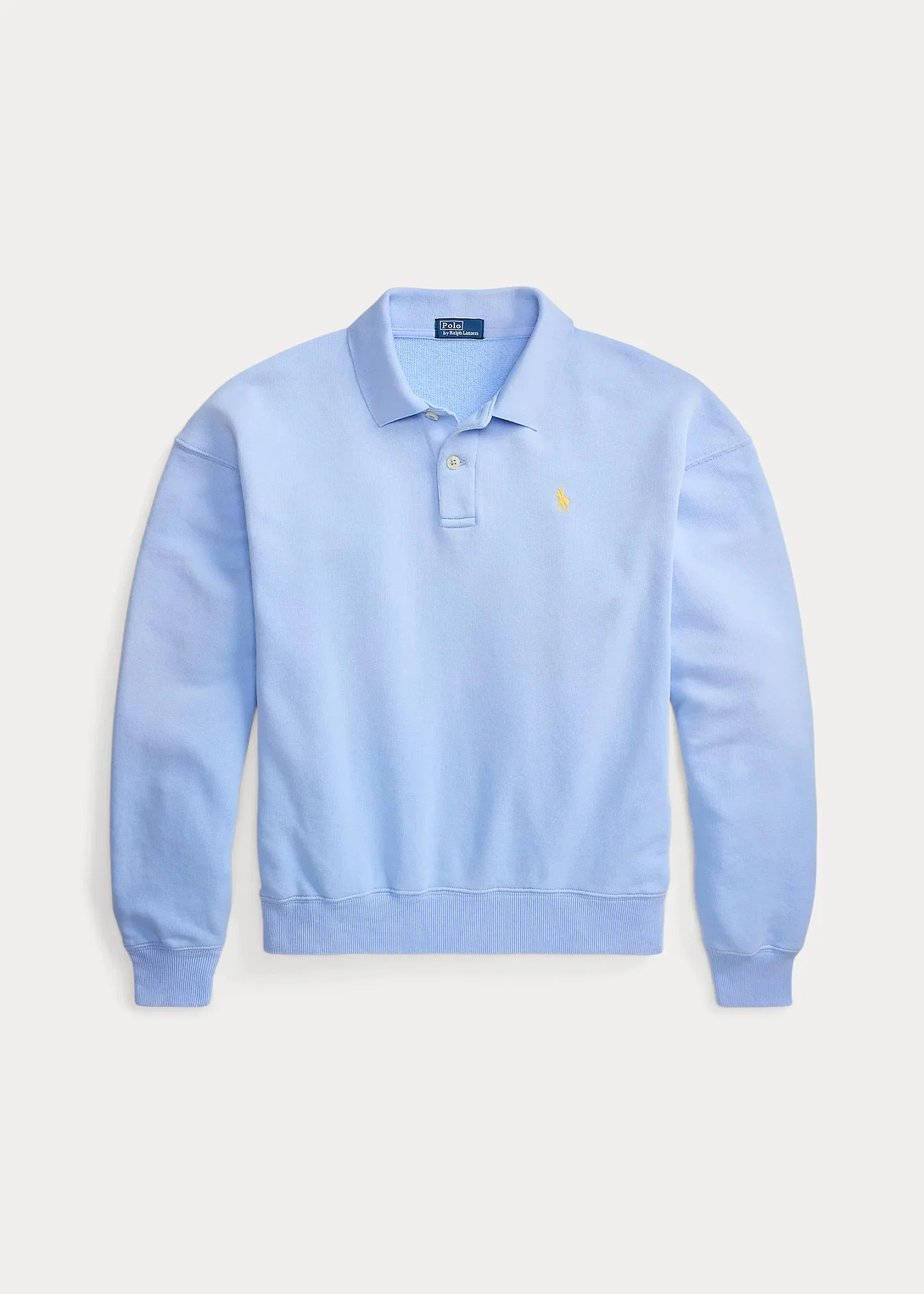 Lightweight Fleece Long-Sleeve Polo - 1