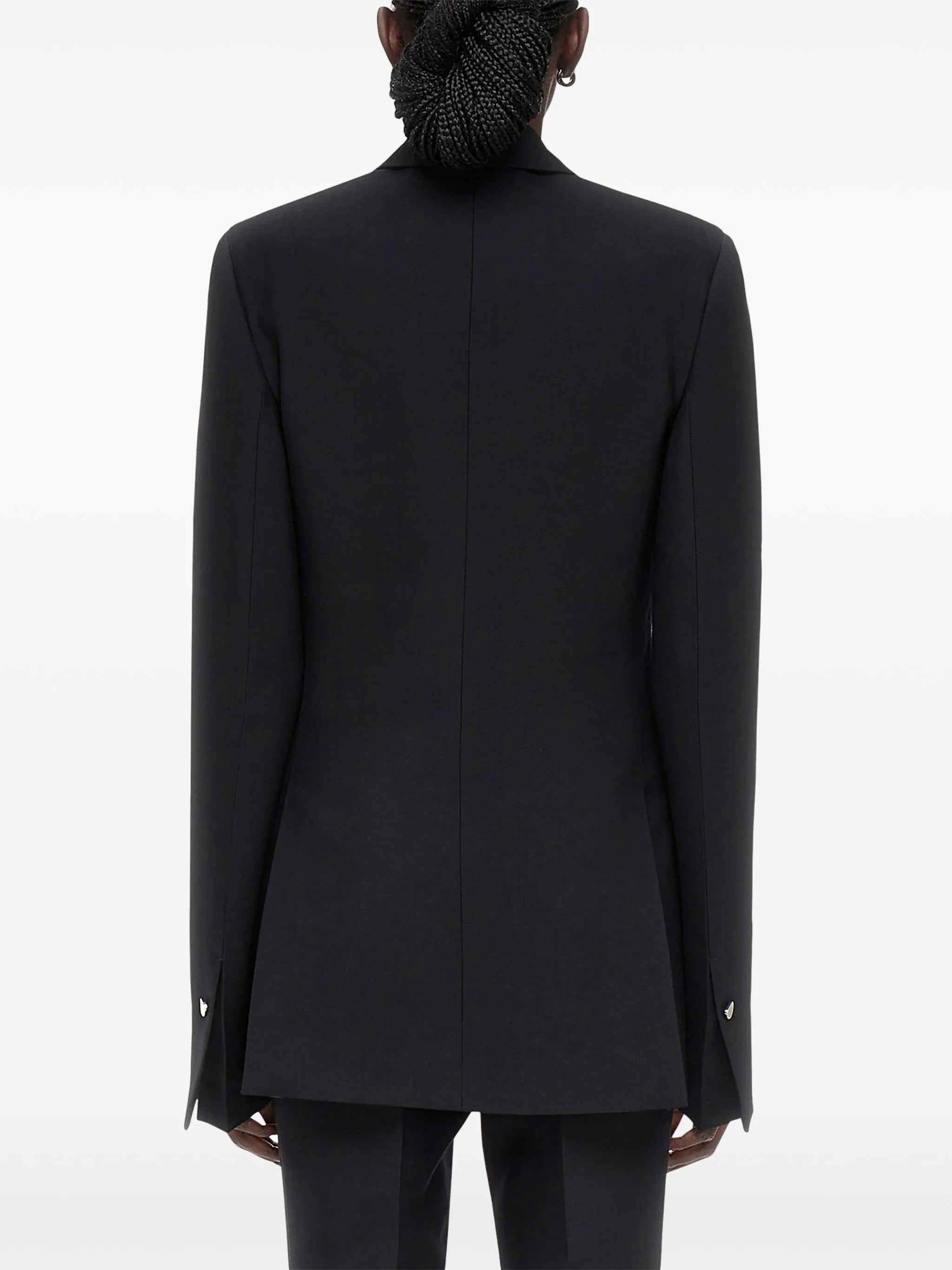 Double Breasted Wool Blazer - 2