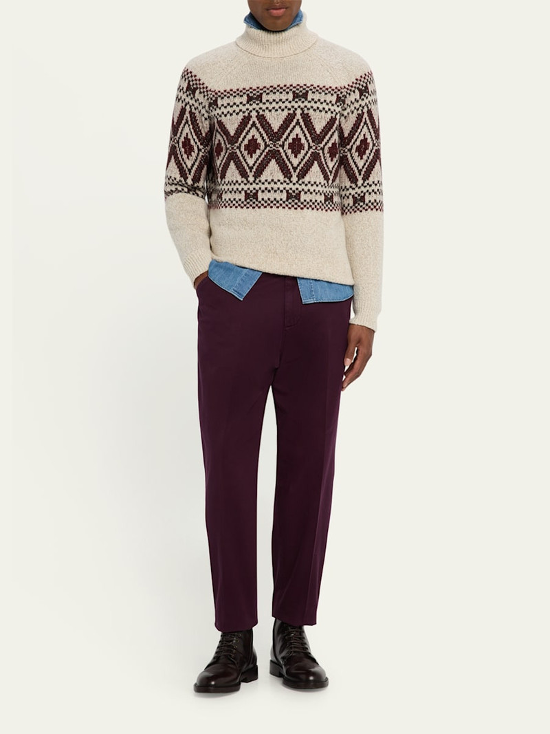 Brunello Cucinelli Men's Burnished Leather Ankle Boots outlook