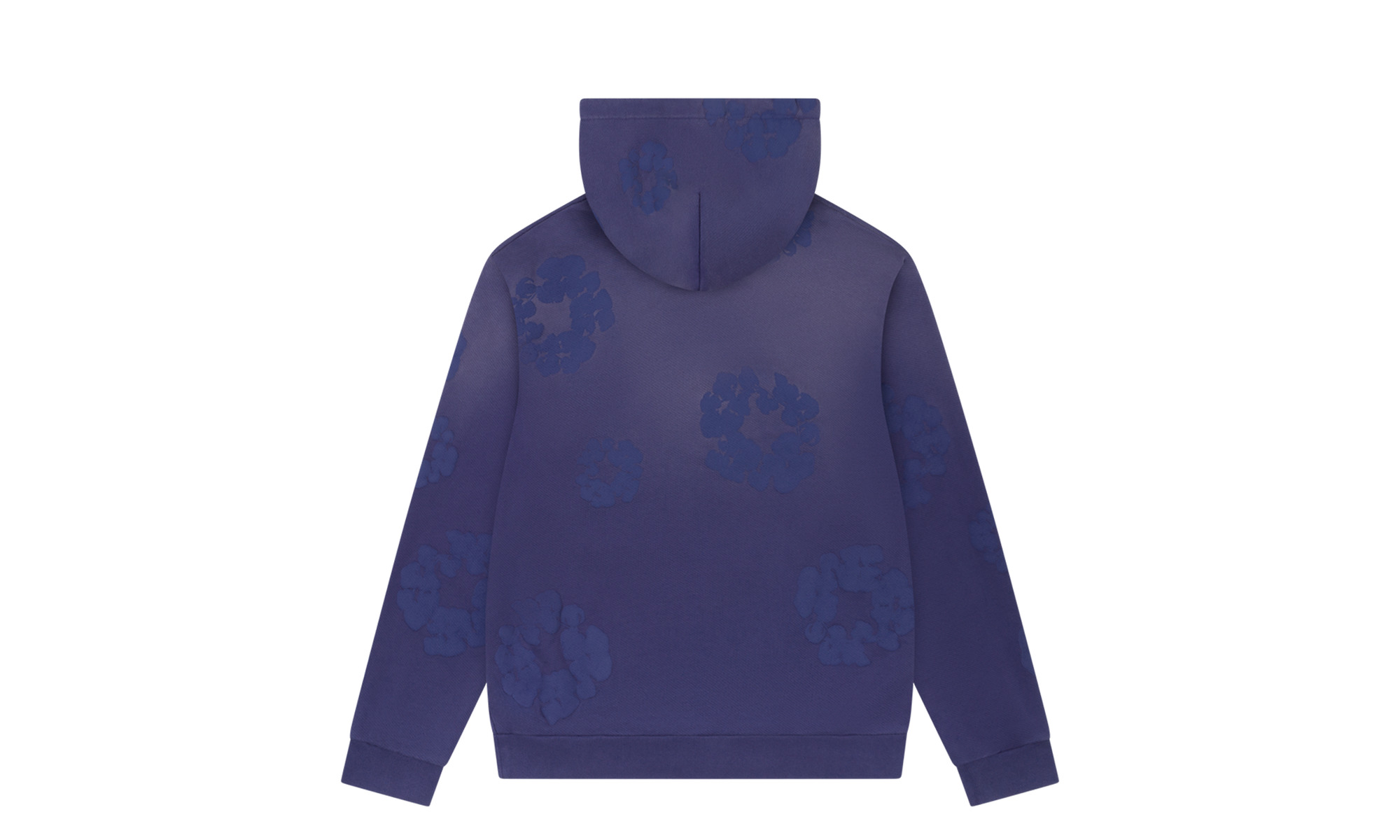 Mono Cotton Wreath Hoodie "Washed Blue" - 2