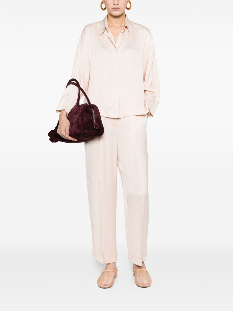 PESERICO pleated flared trousers outlook