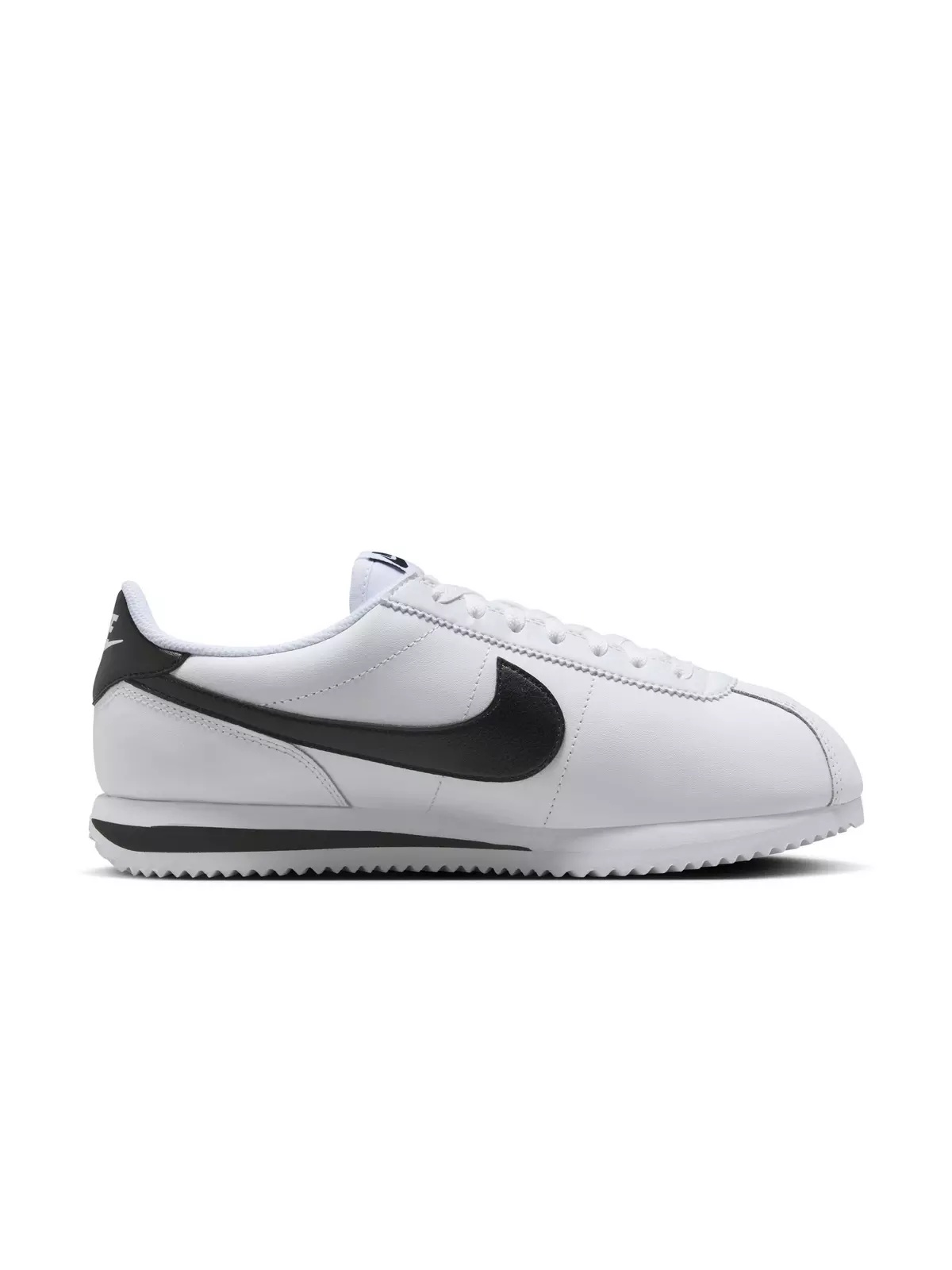 Cortez Leather "White/Black" Women's Shoe - 2