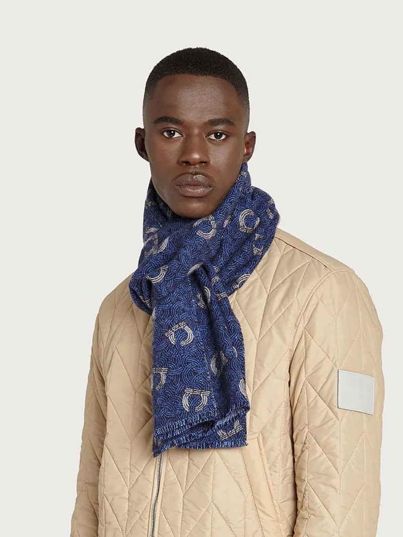 FERRAGAMO GANCINI SILK AND CASHMERE SCARF outlook
