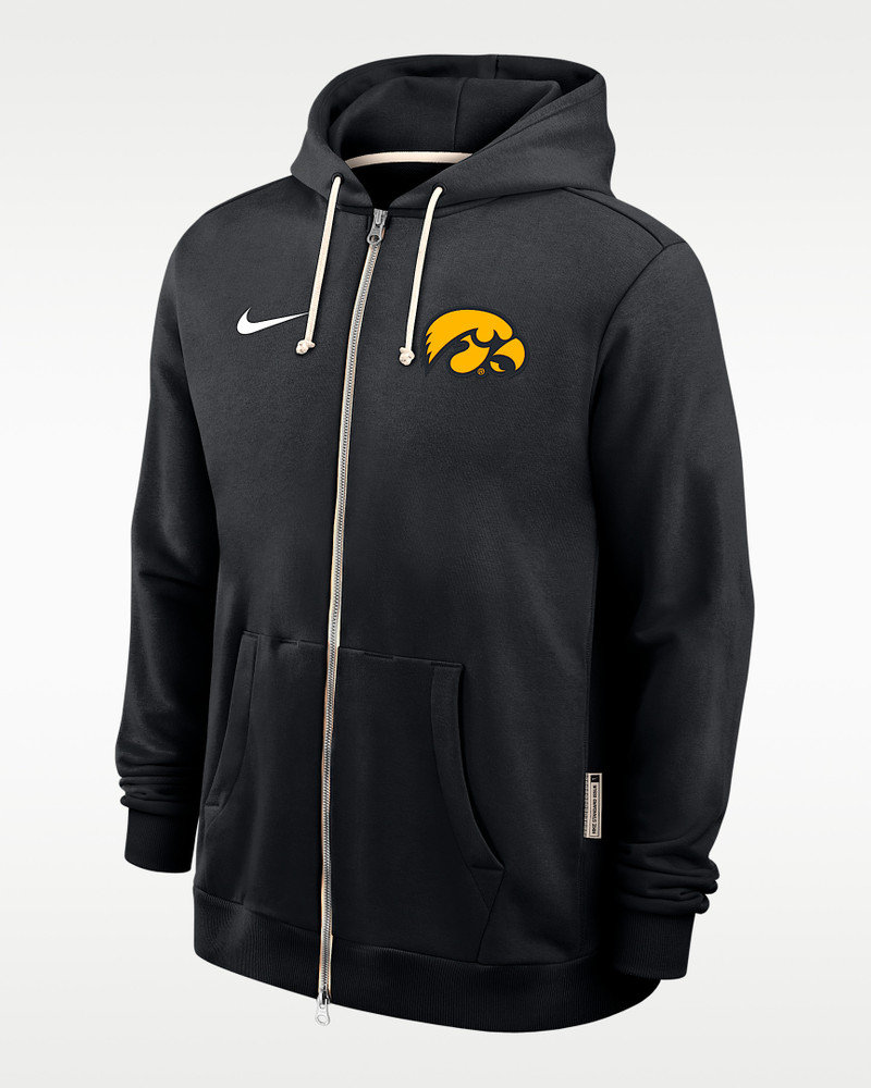 Iowa Sideline Men's Nike Dri-FIT College Full-Zip Hoodie 1