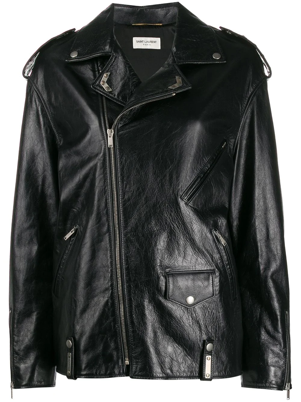 oversized biker jacket - 1