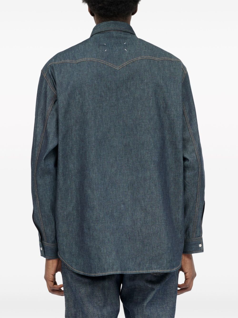 long-sleeve denim shirt - 5