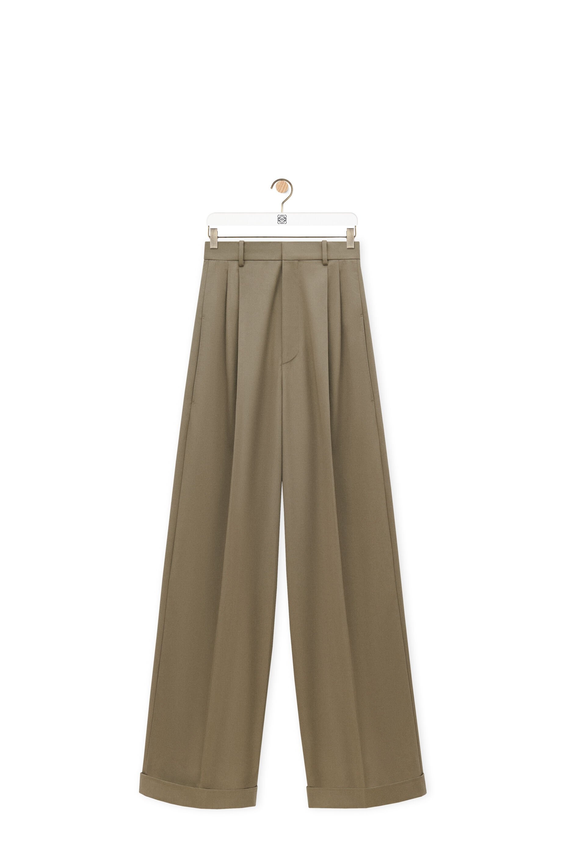 Pleated trousers in cotton and silk - 1