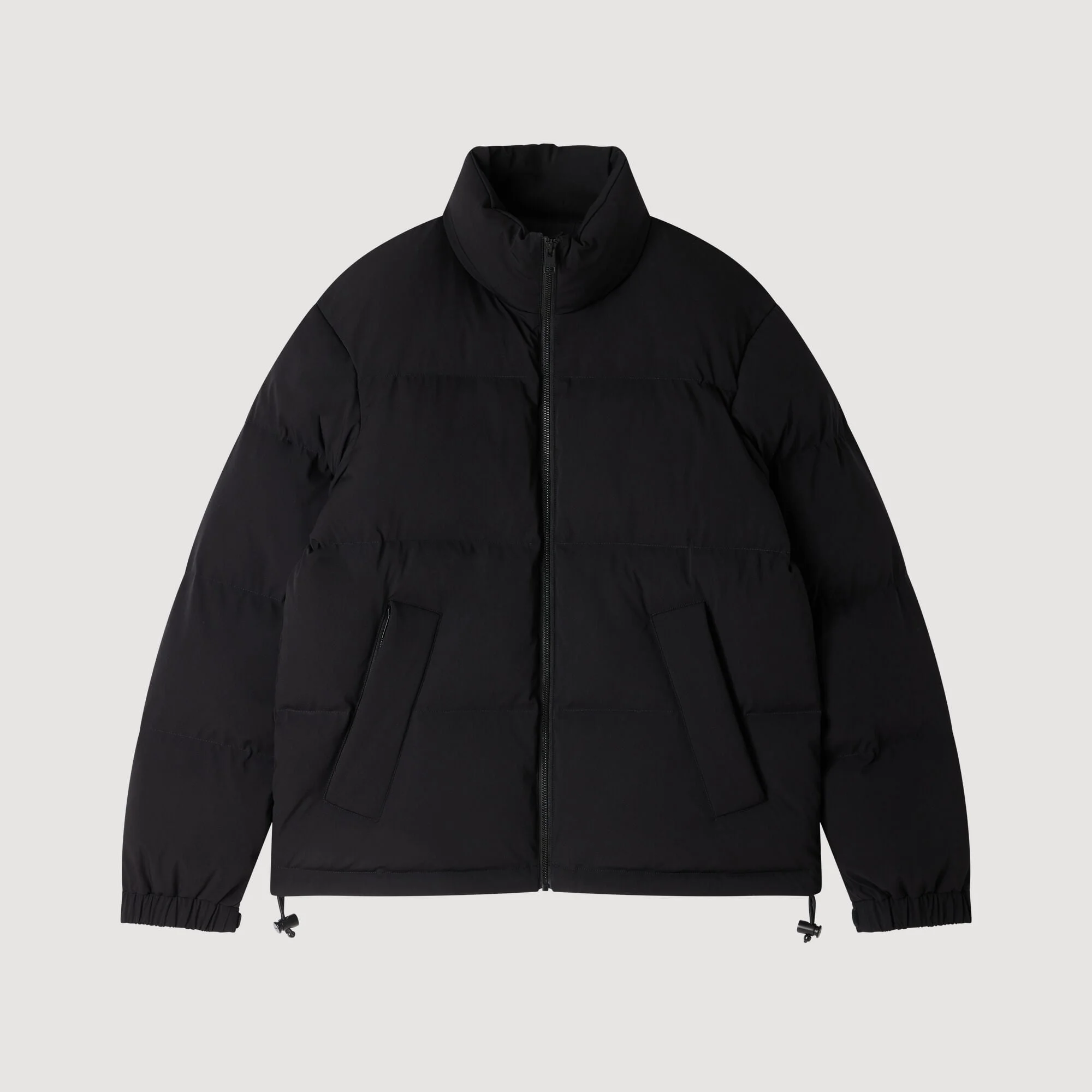 ZIP-UP TECH FABRIC PUFFER JACKET - 1