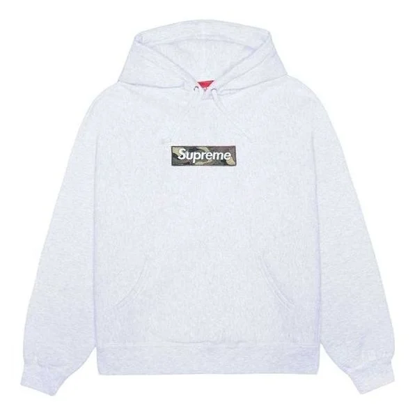 Supreme FW23 Box Logo Hooded Sweatshirt 'Ash Grey' 166928 - 1