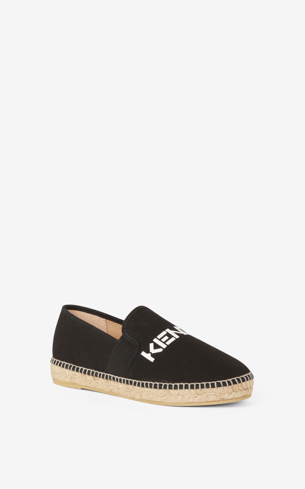 KENZO Logo elasticated canvas espadrilles - 3
