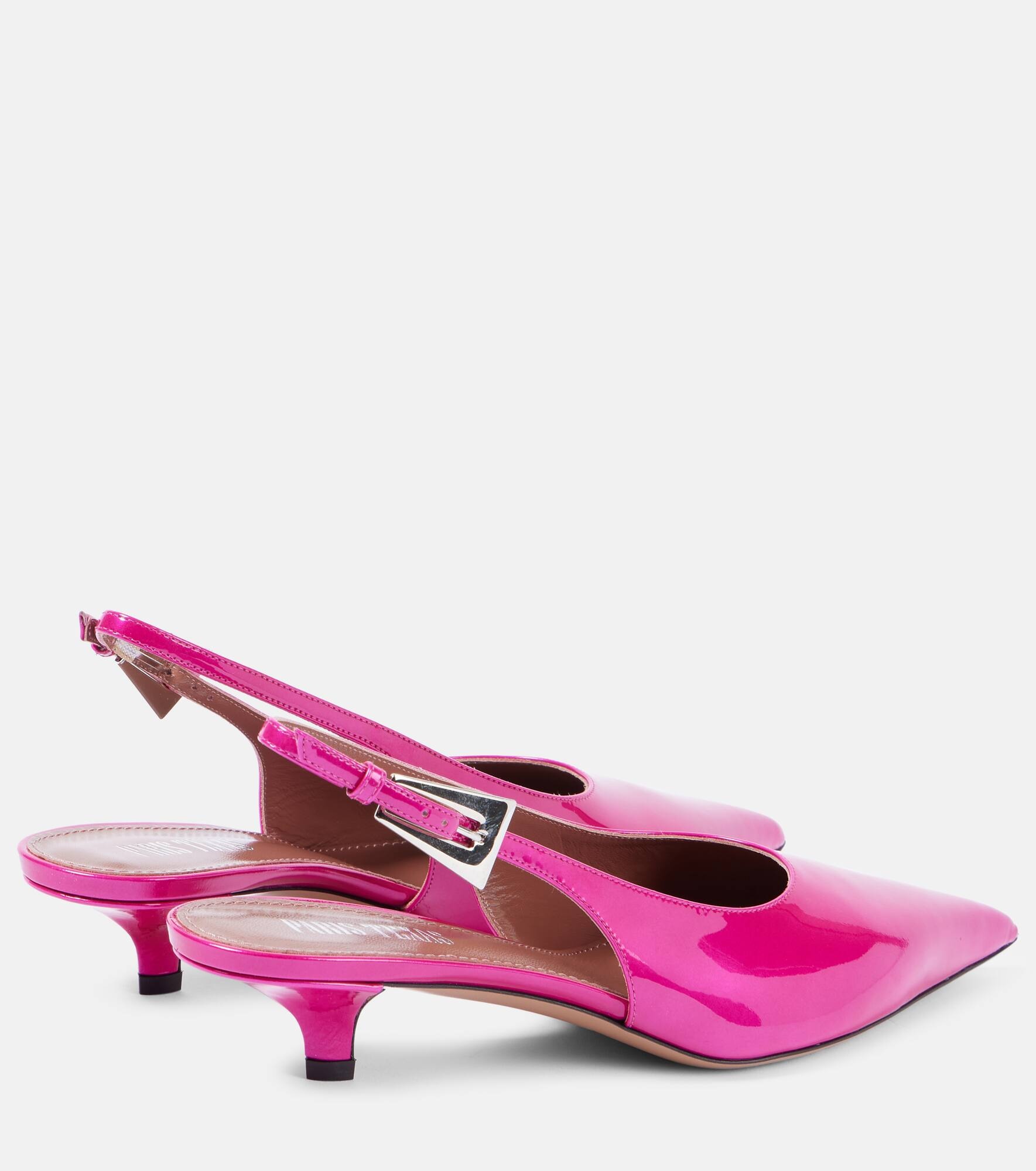Jessica patent leather slingback pumps - 3