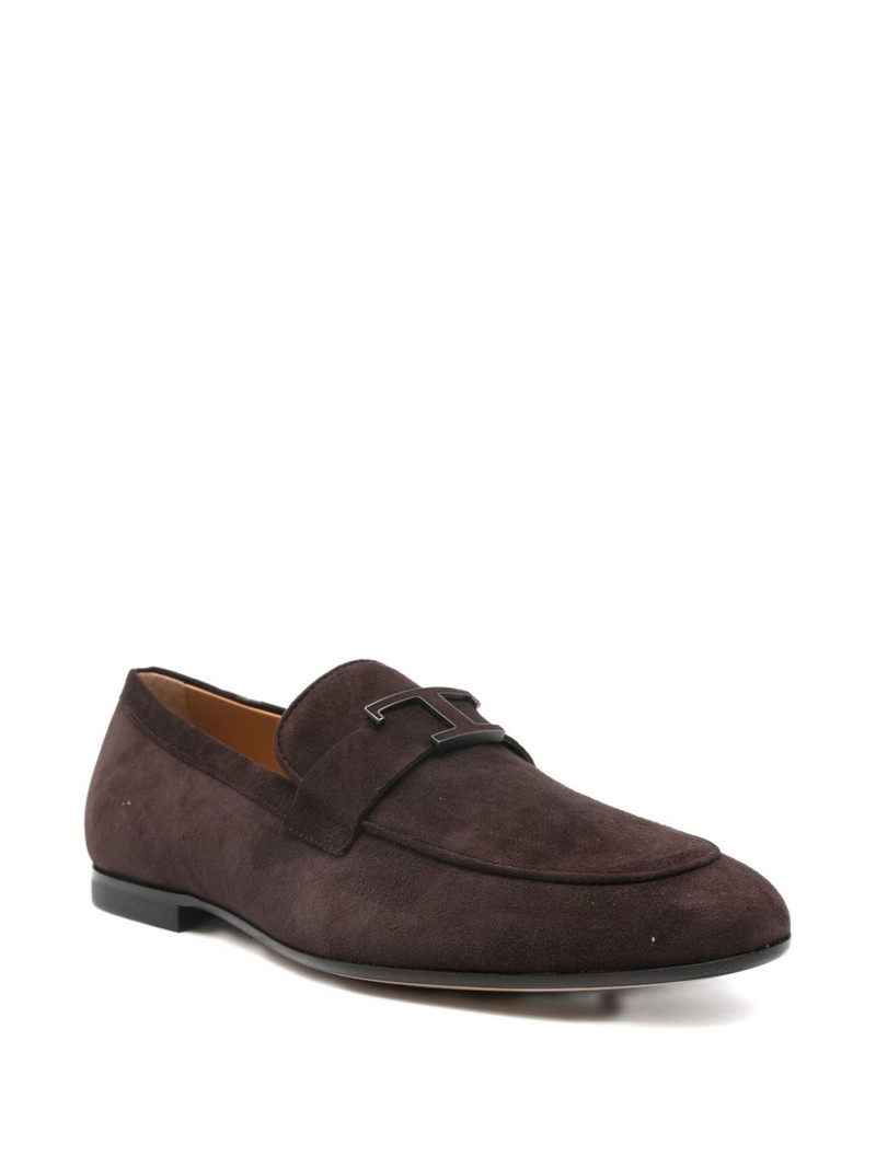 Tod's suede leather loafers outlook