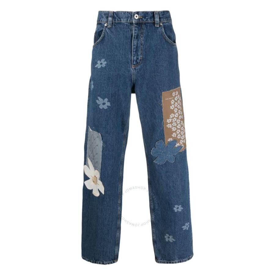 Axel Arigato Dark Blue Zine Patchwork Denim Jeans - 1