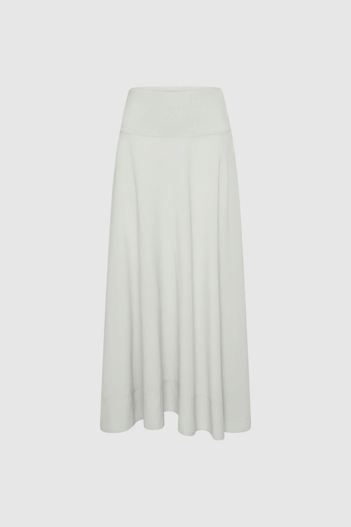 Fluid Circle Hem Skirt - Silver - 1