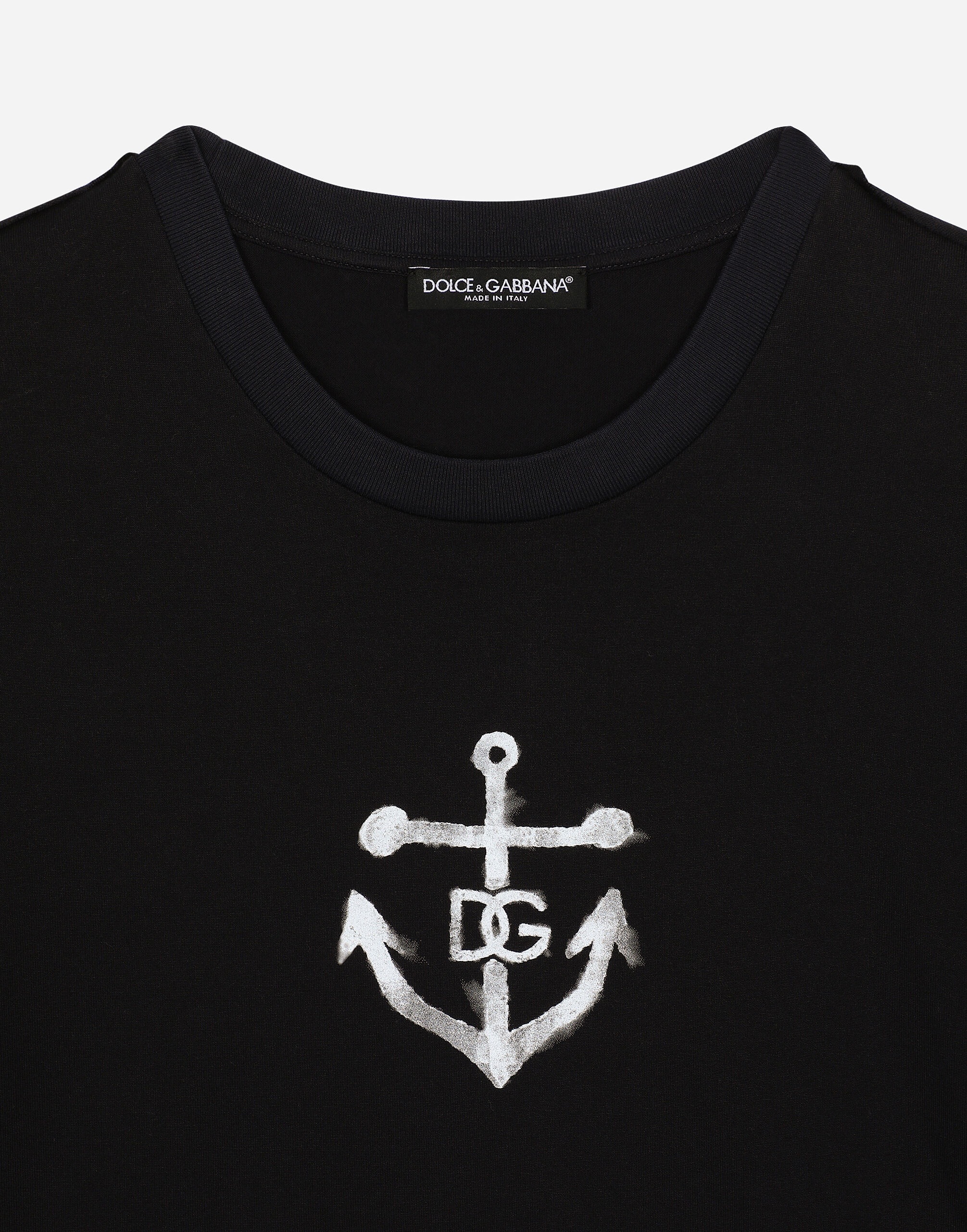 Short-sleeved Marina-print T-shirt - 4