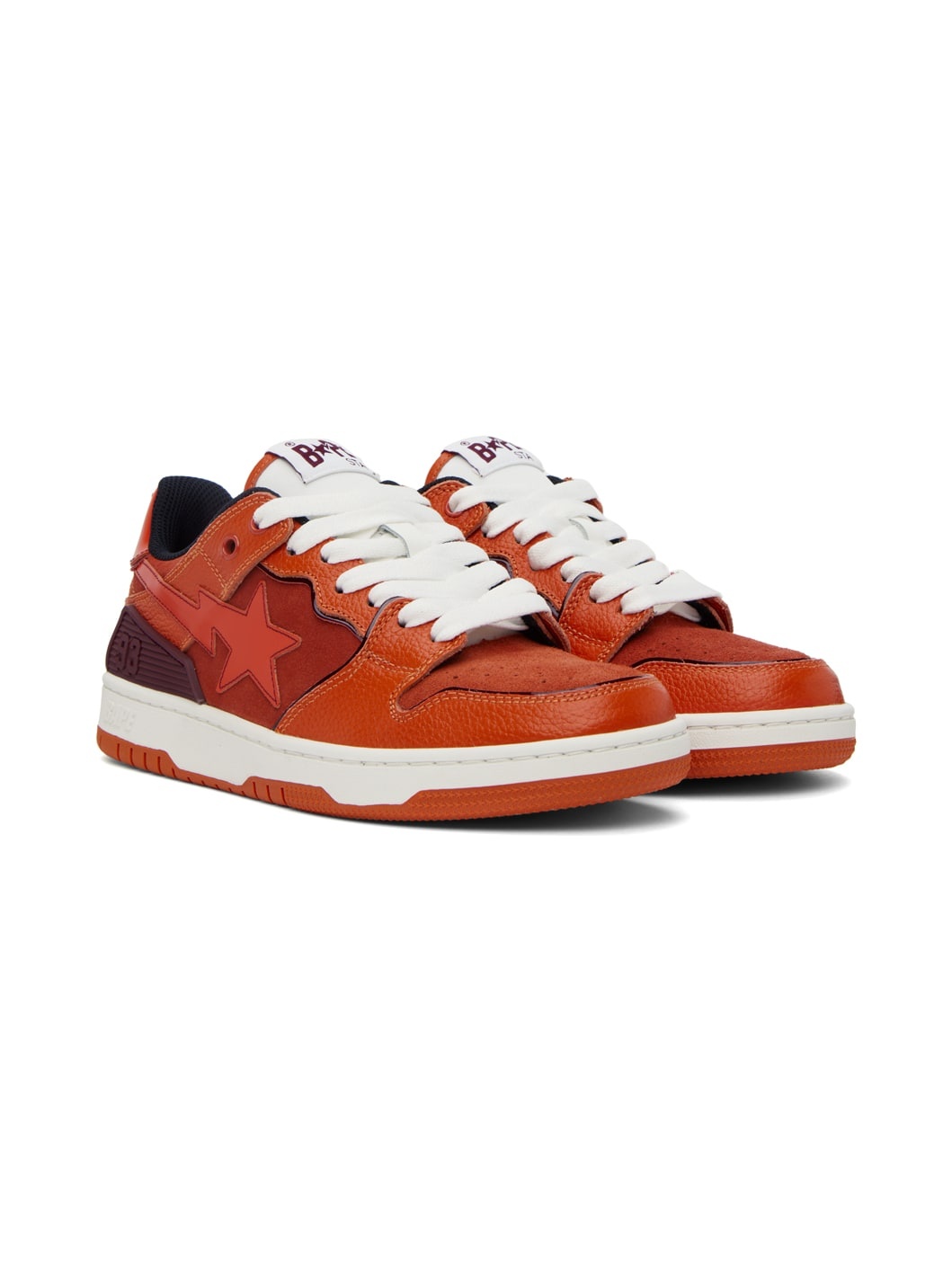 Orange Sk8 Sta #2 Sneakers - 4