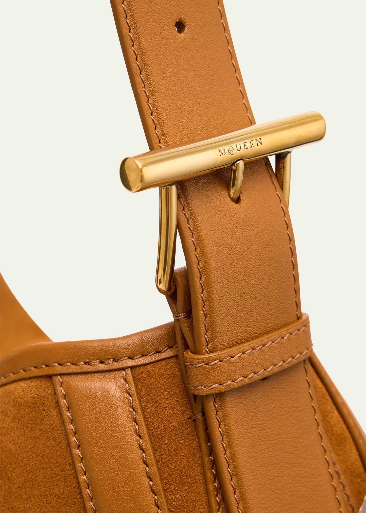 T-Bar Suede Shoulder Bag - 5