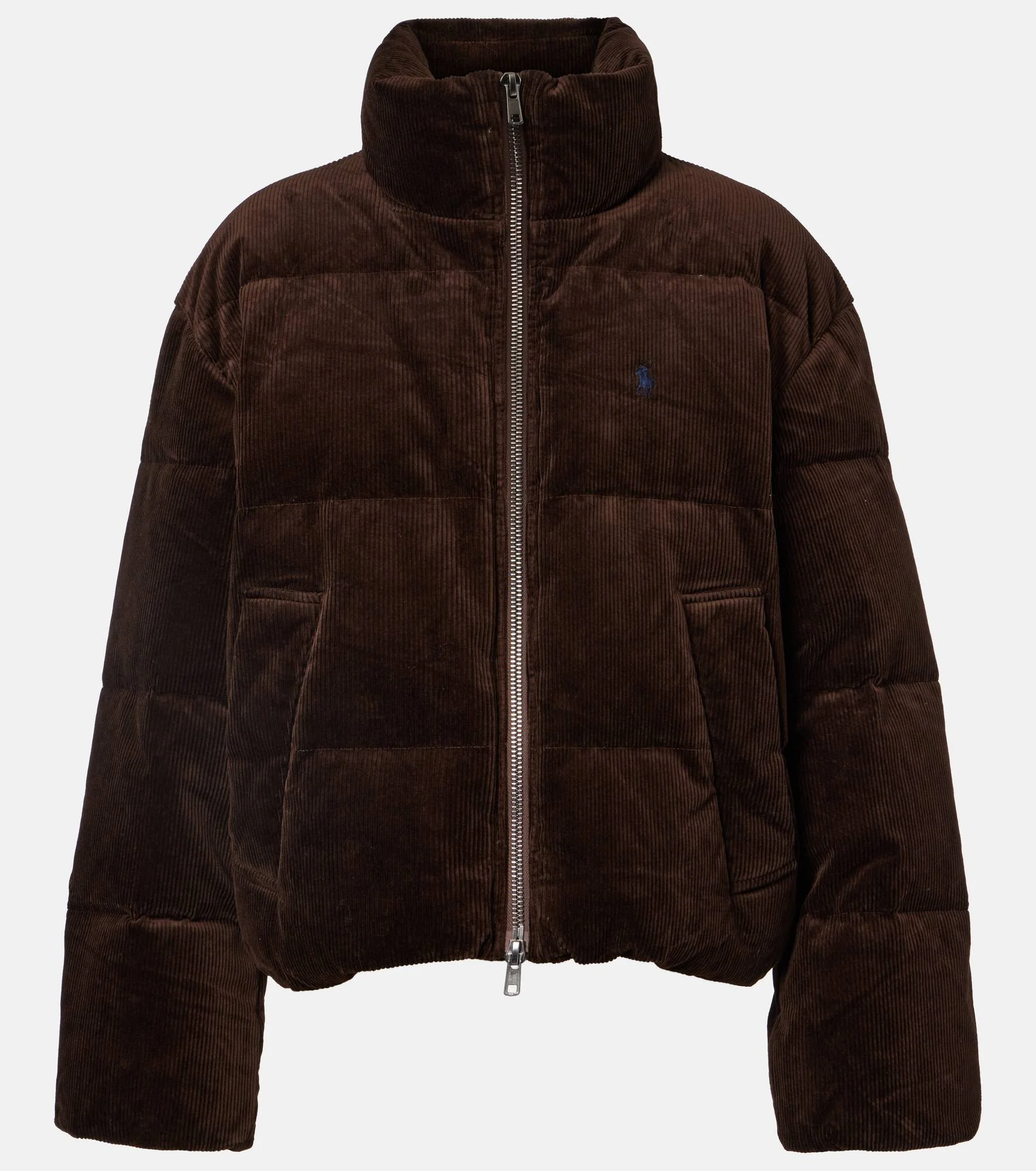Cotton corduroy down jacket - 1