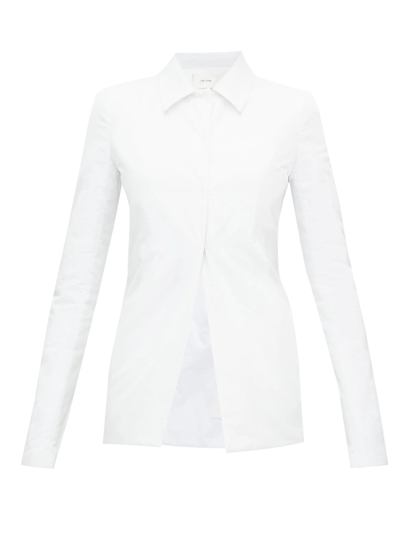 Gemma padded-poplin blazer - 1