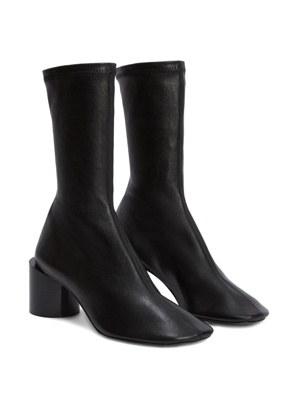 block-heel ankle boots - 2