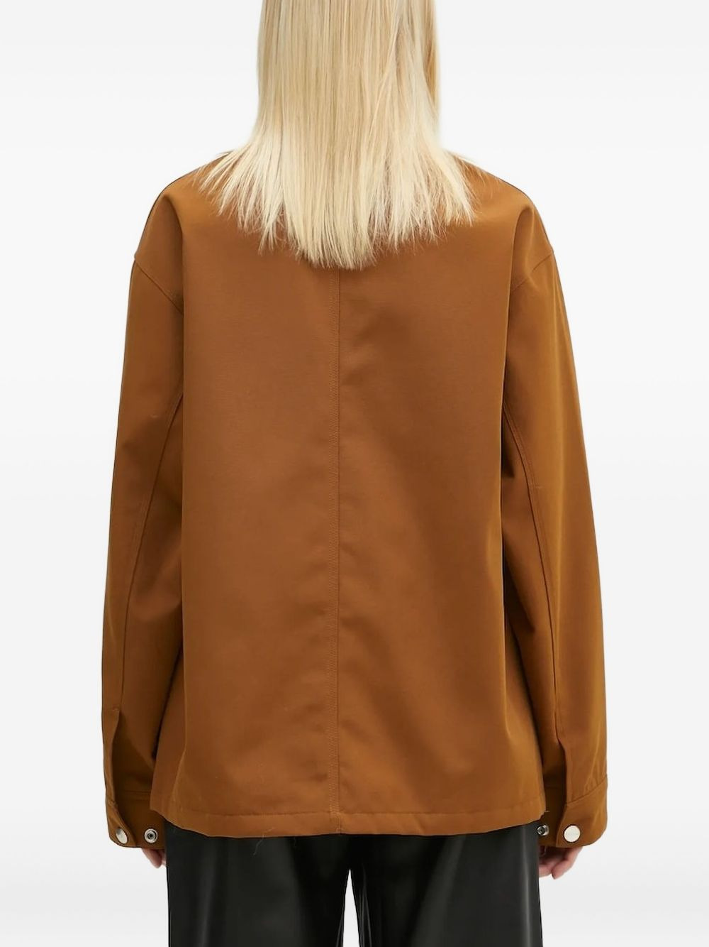 corduroy-collar pocket jacket - 3