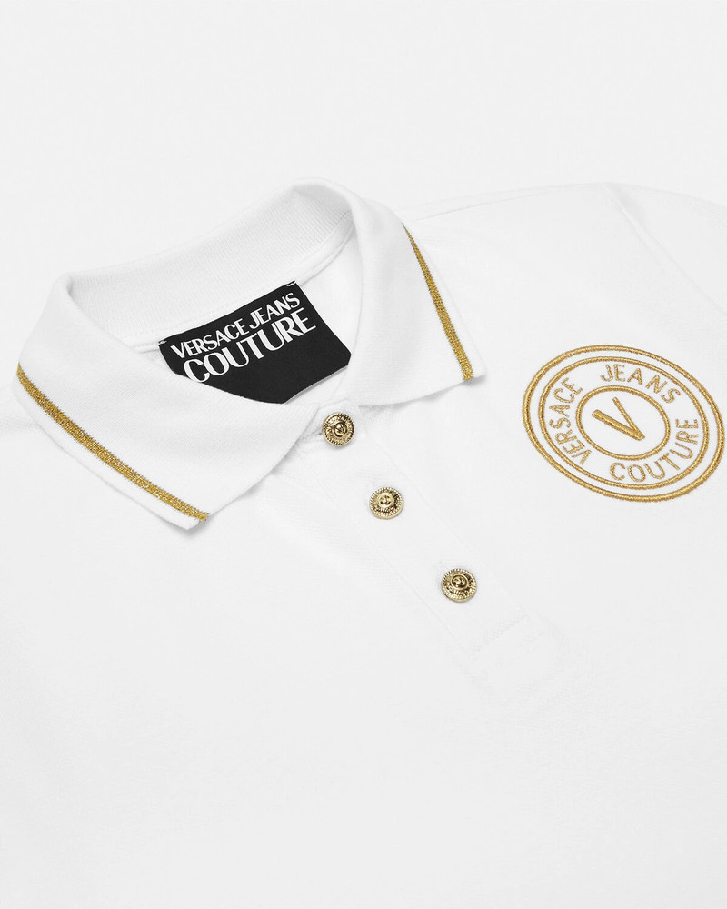 VERSACE JEANS COUTURE V-Emblem Polo Shirt outlook