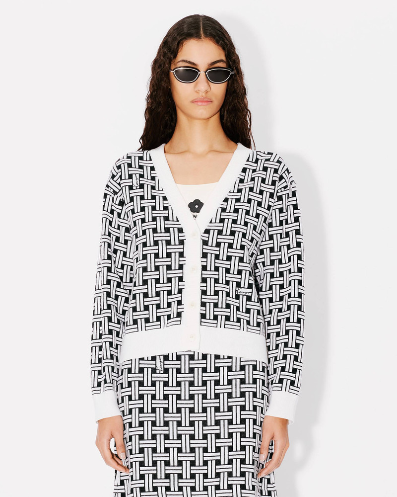 'KENZO Weave' embroidered cardigan 3
