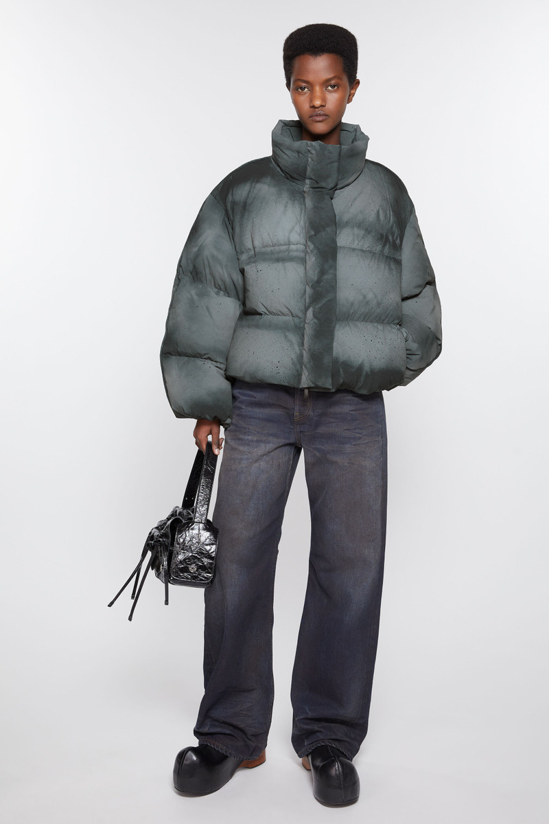 Down puffer jacket - Anthracite/black 5