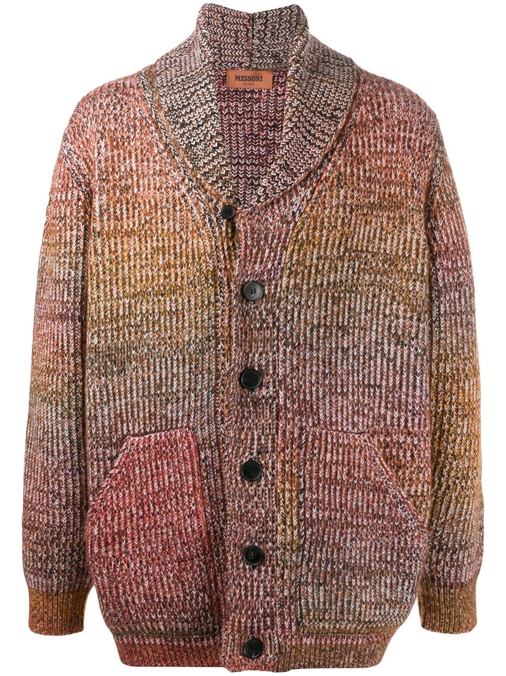 chunky knit cardigan - 1