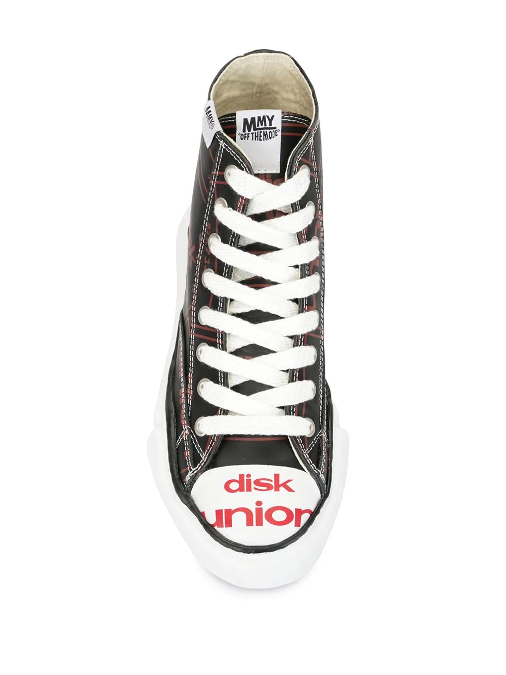 logo print high-top sneakers - 4