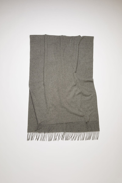 Acne Studios Oversized wool scarf grey melange outlook