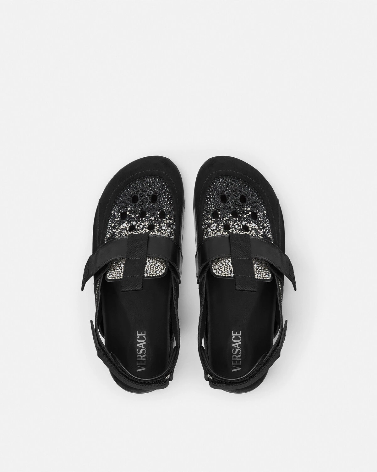 Crystal Suede Mules - 4