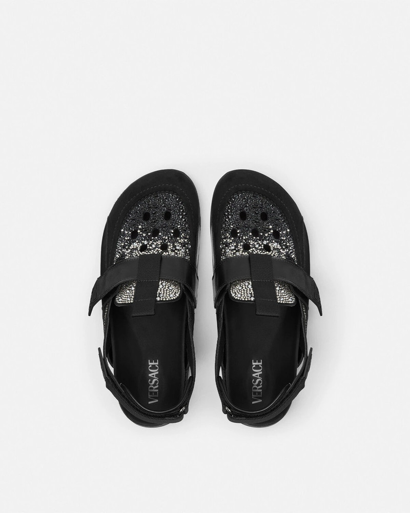 Crystal Suede Mules 4