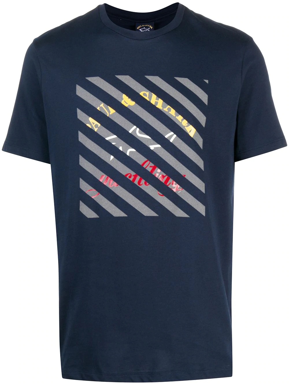 geometric-print cotton T-shirt - 1