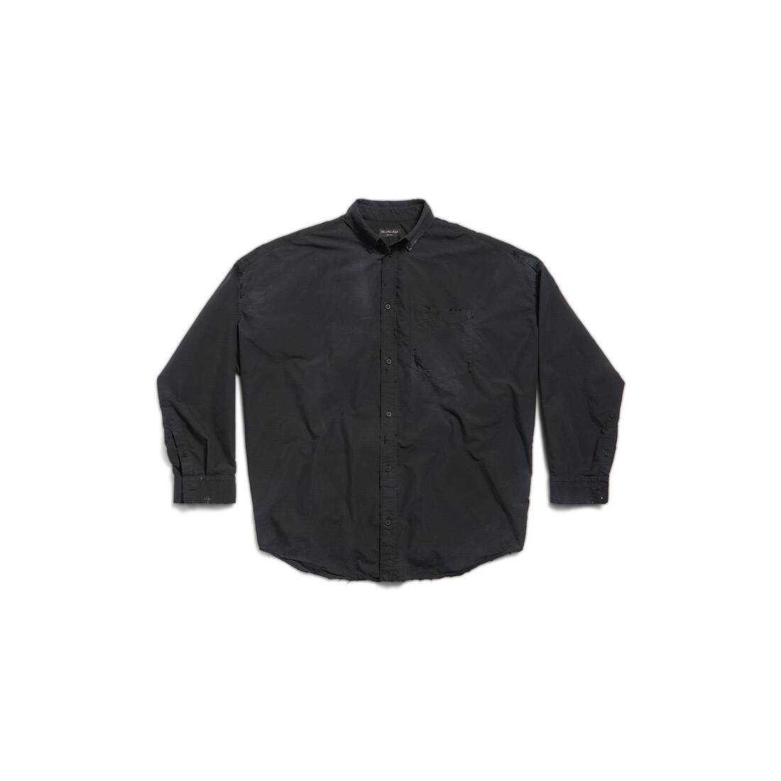 Balenciaga Cocoon Shirt Large Fit in Black - 1