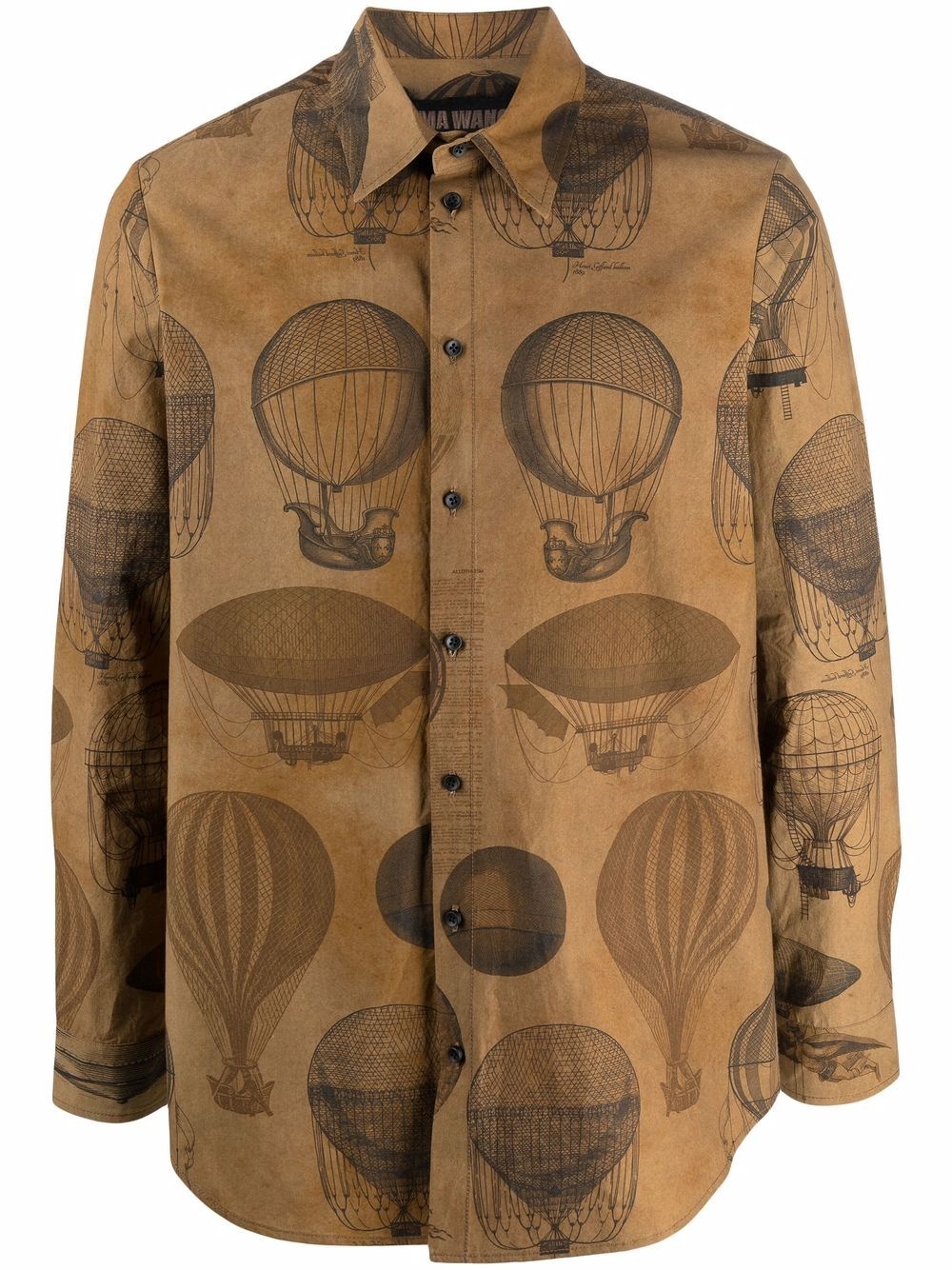 balloon-print shirt - 1