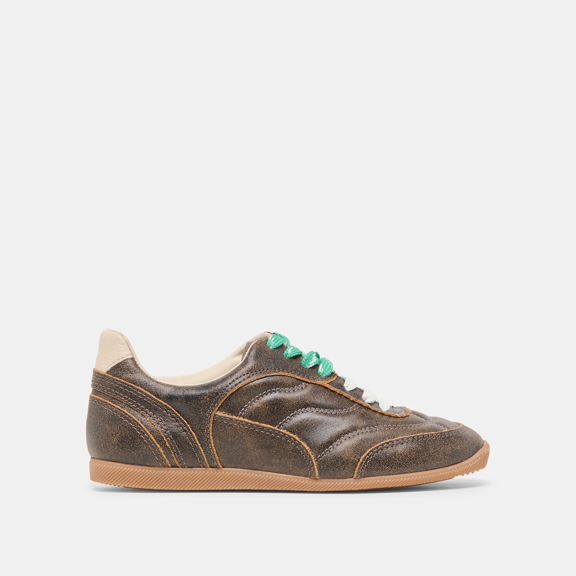 LAINI SNEAKERS BROWN DISTRESSED LEATHER - 1