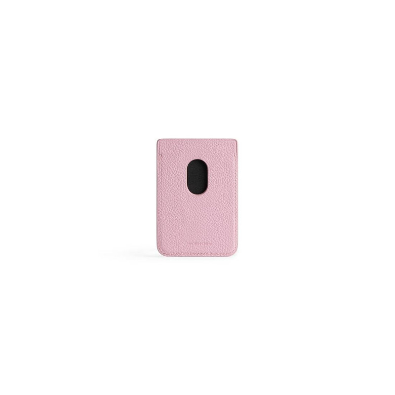 BALENCIAGA Women's Cash Magnet Card Holder  in Pink outlook