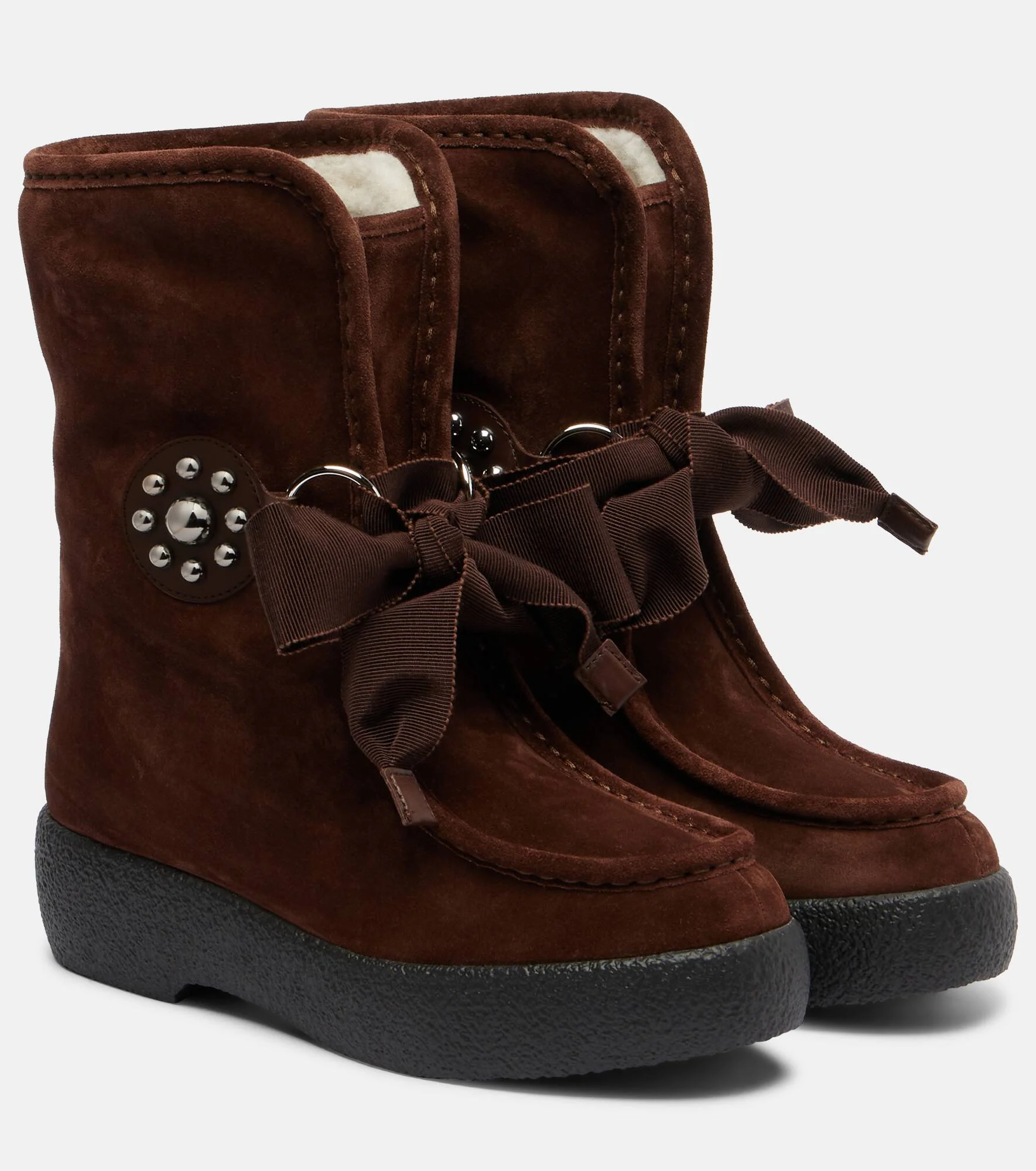 Snowish suede ankle boots - 1