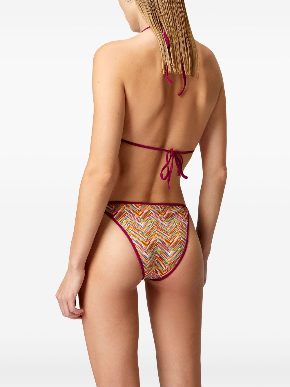 zigzag-print bikini set - 4