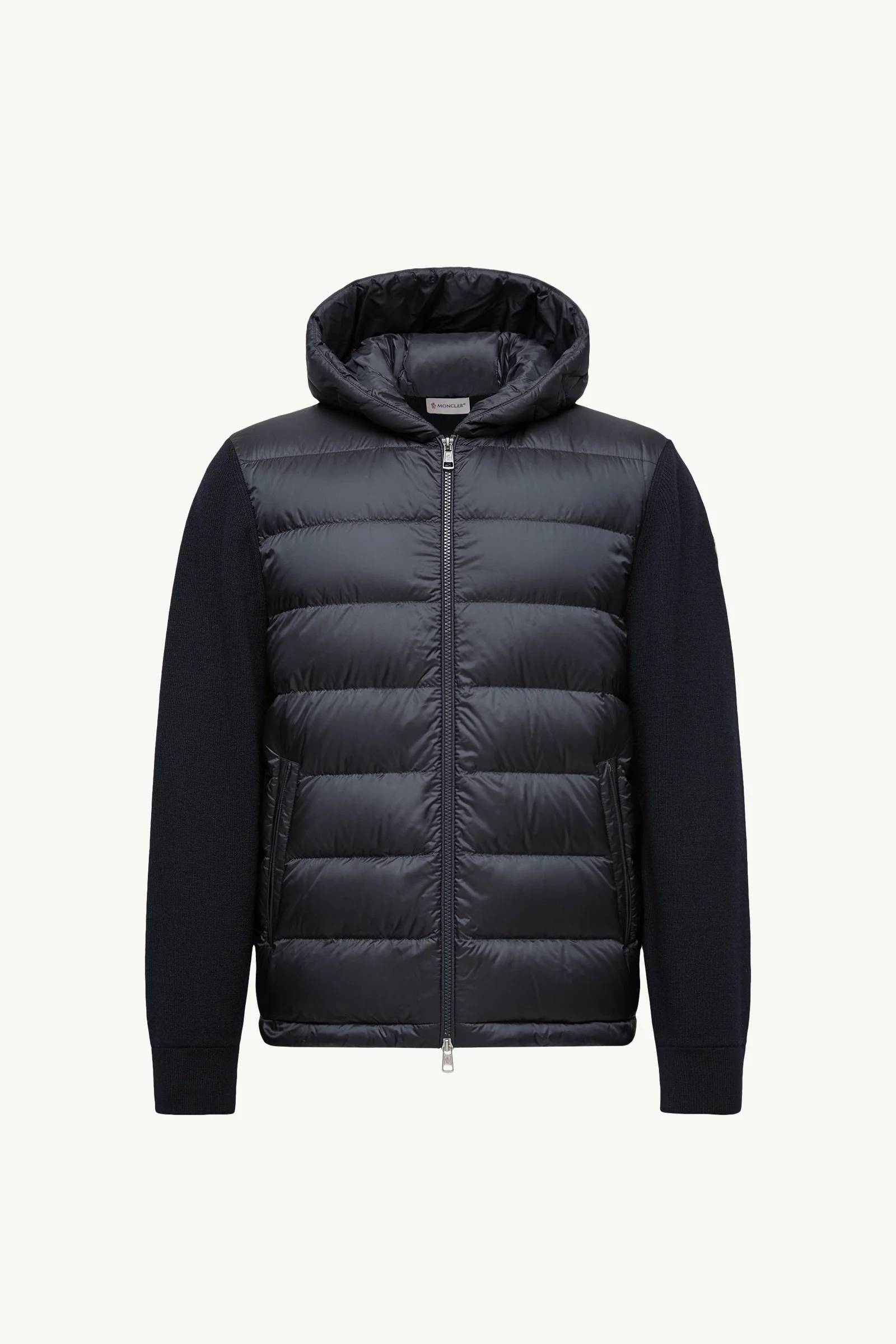 Padded Wool Zip-Up Hoodie - 1