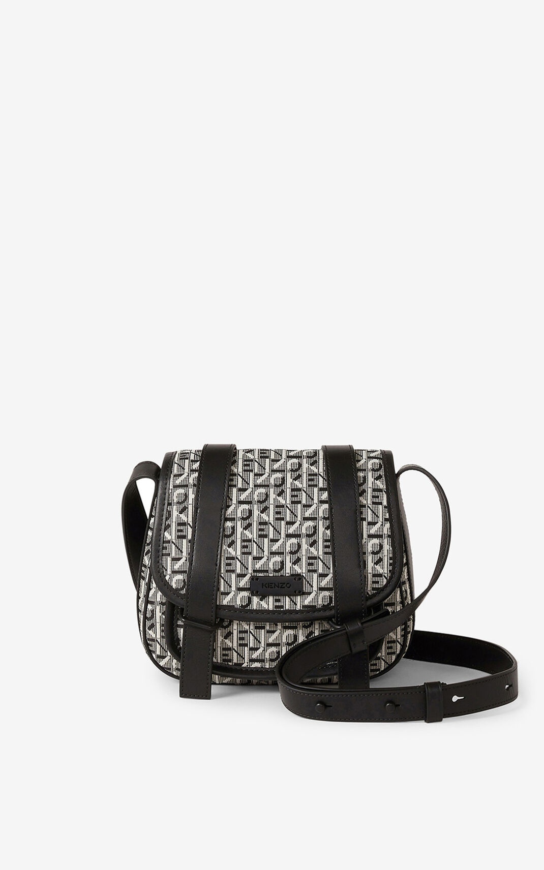 Small jacquard Courier messenger bag - 1