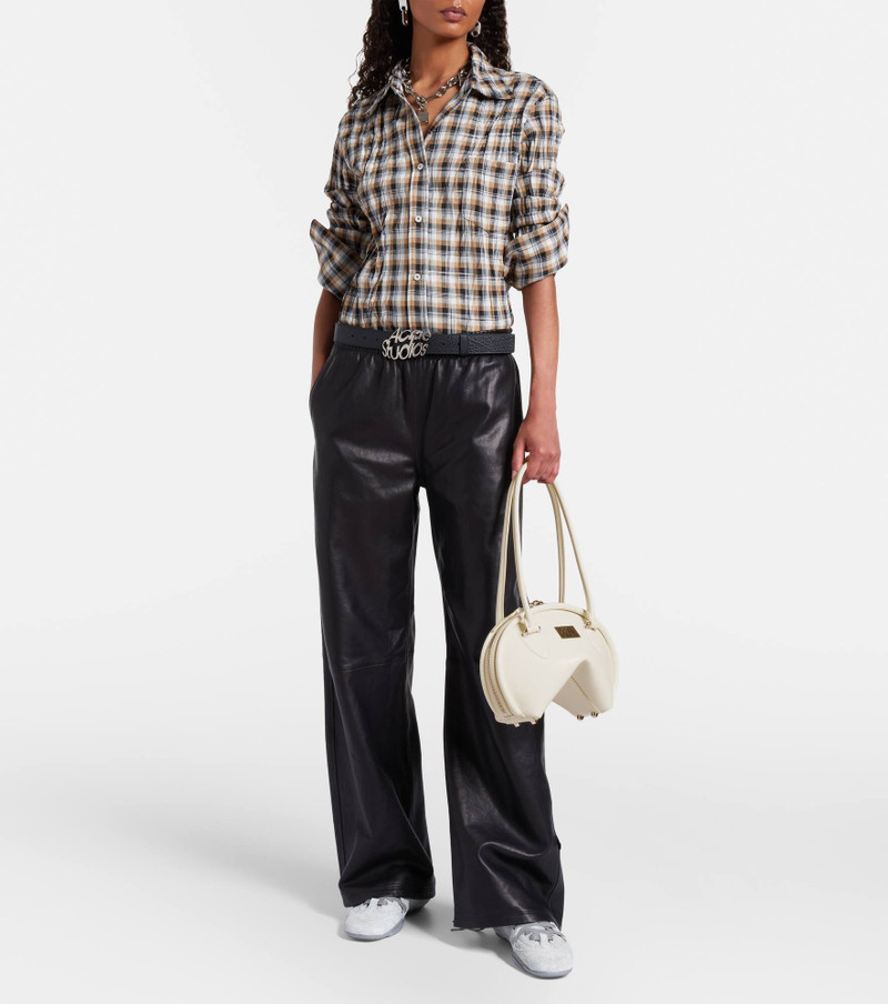 Acne Studios Bowlina Small leather shoulder bag outlook