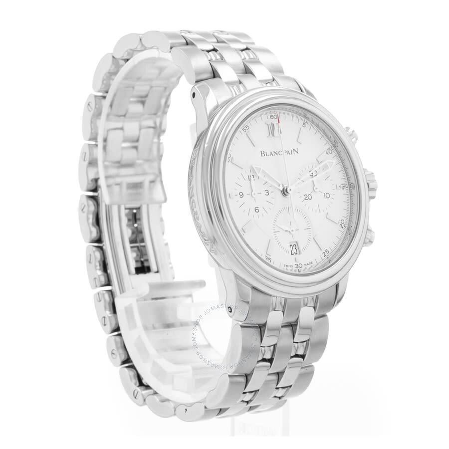 Pre-owned Blancpain Leman Chronograph Automatic White Dial Men's Watch 2185-1127-11 - 7