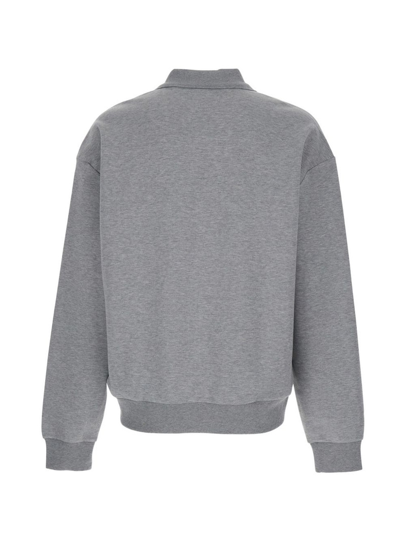 BOSS polo-collar long-sleeve sweatshirt outlook