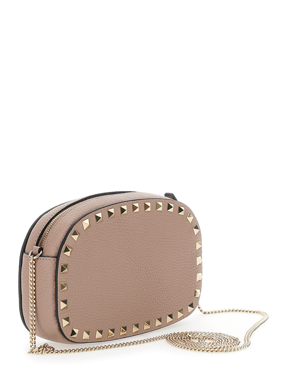 Valentino Garavani Women Pochette | Rockstud | Vitello Stampa Alce/Platinum Studs - 3